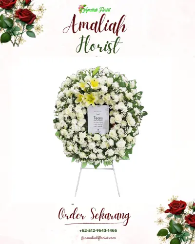 Krans Bunga Duka Cita di Kencana